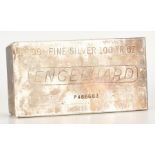 Engelhard Silver Ingot, 100 Troy Ounces