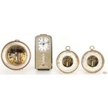 Four Early 20th Cent. Barometers & Thermostat