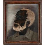 Folk Art O/B Portrait of a Black Man