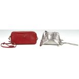 2 Prada Purses, incl. Mini Promenade Chromo-Silver.