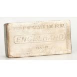 Engelhard Silver Ingot, 100 Troy Ounces