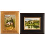 2 Teresa Vito O/B Colorado Landscape Paintings