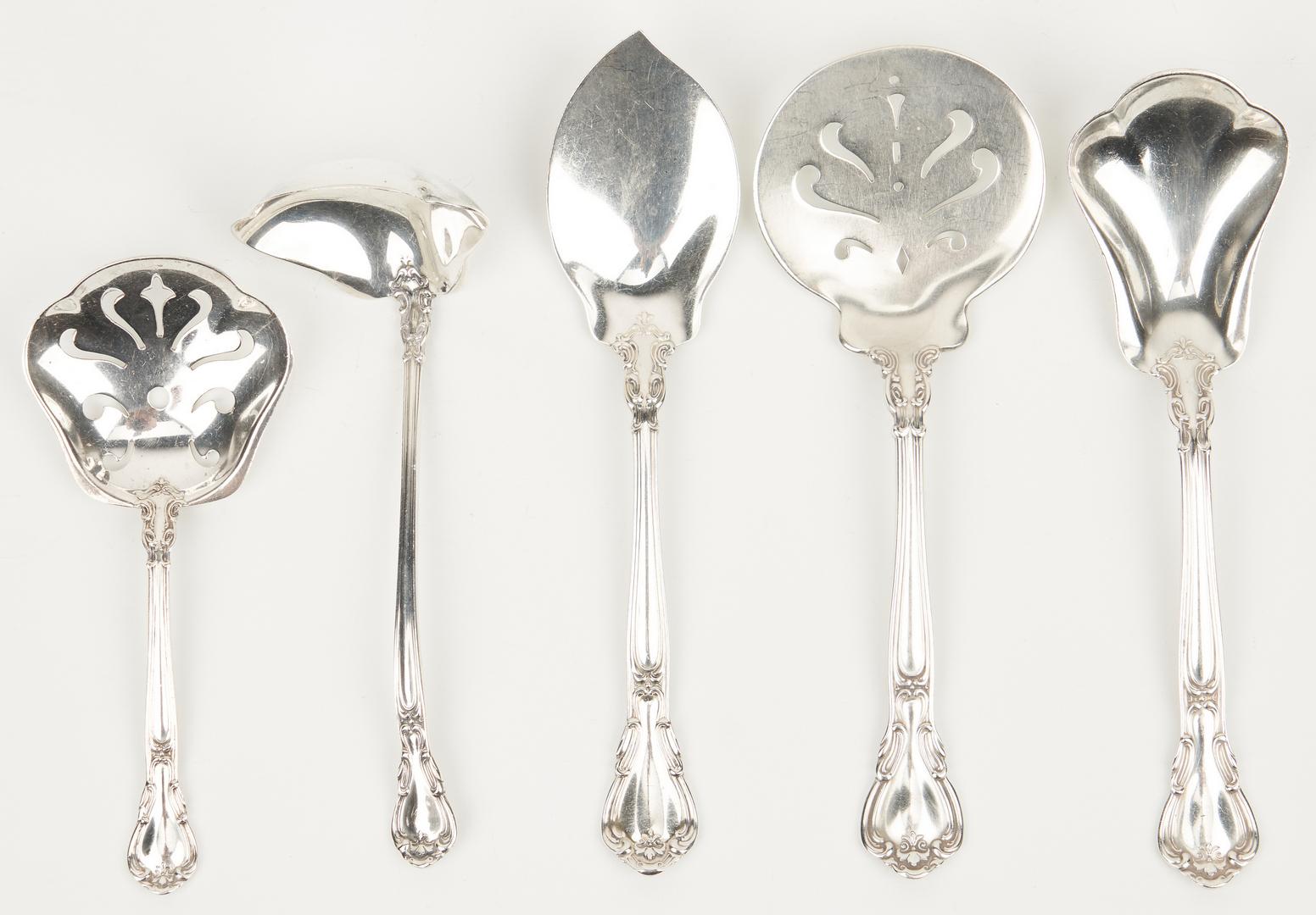 153 Pcs. Gorham Chantilly Sterling Silver Flatware - Image 5 of 14