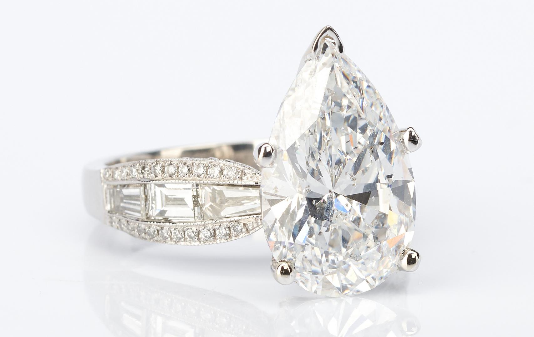 Ladies Platinum & 6 Carat Diamond Engagement Ring - Image 4 of 17