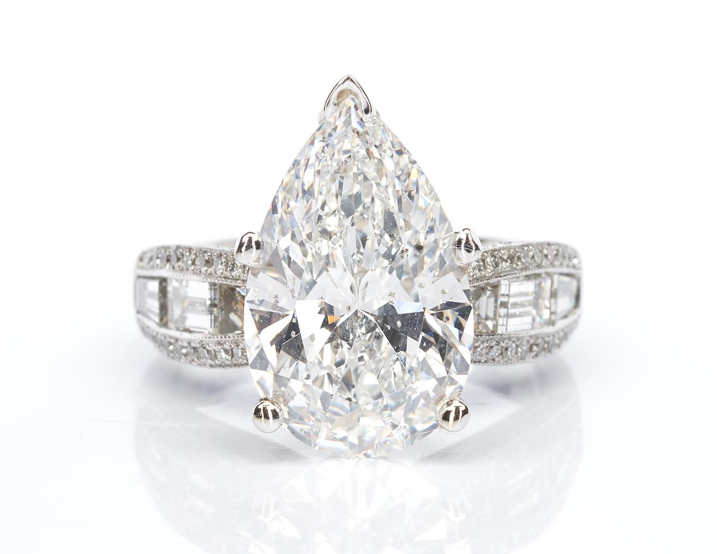 Ladies Platinum & 6 Carat Diamond Engagement Ring - Image 2 of 17