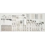 72 Pcs. Reed & Barton Marlborough Sterling SIlver Flatware