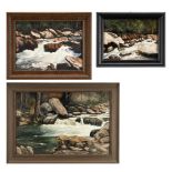 3 Alexander Dumas O/C, Great Smoky Mountain River Scenes