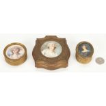 3 Miniature Portrait Boxes