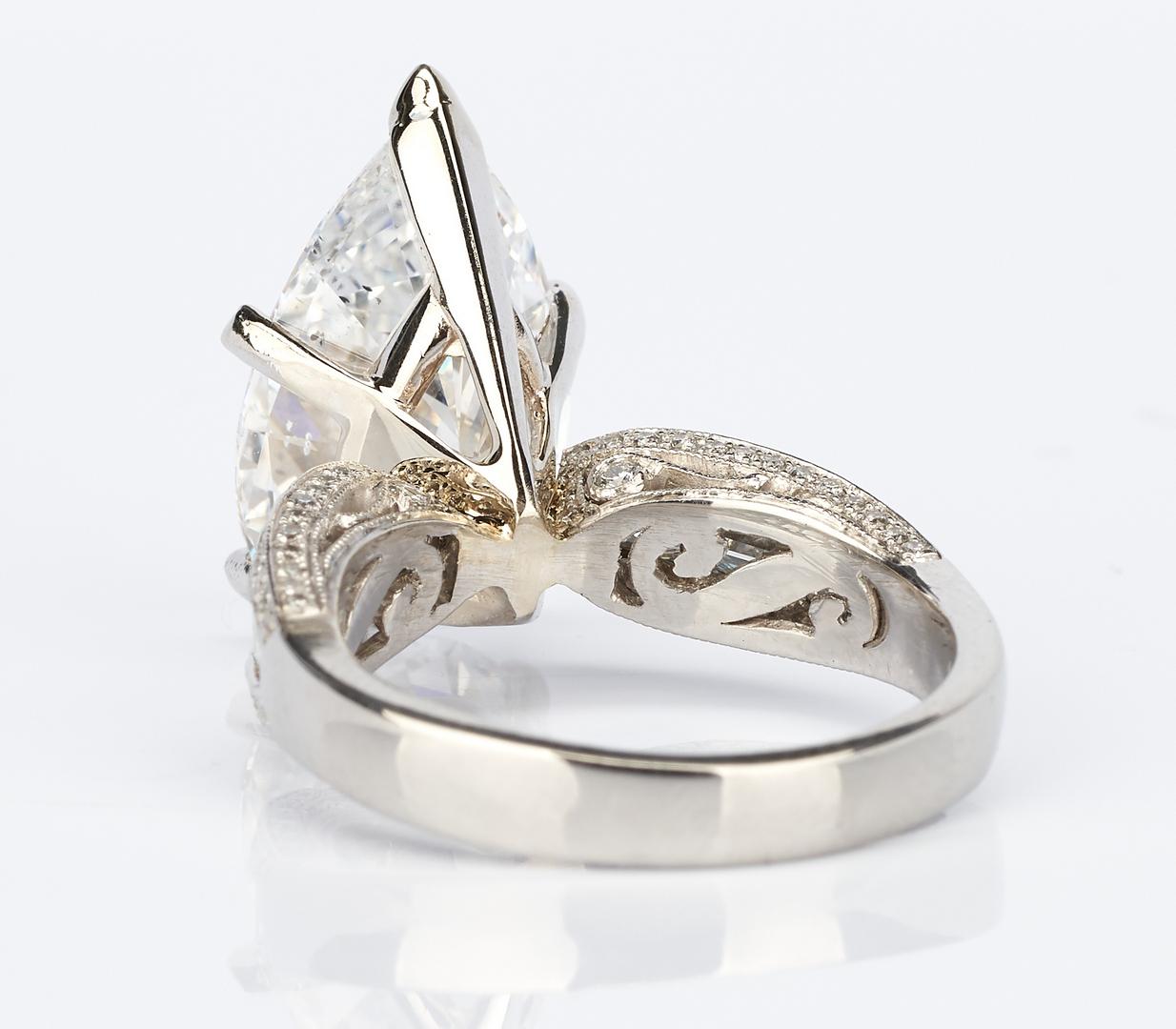 Ladies Platinum & 6 Carat Diamond Engagement Ring - Image 8 of 17