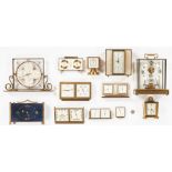 12 German/Swiss Clocks, incl. Seth Thomas, Elgin