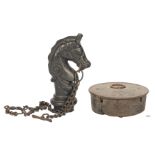 Horse Hitching Post Finial and Hitching Weight