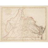 Early Virginia Map, B. Tanner, J. Reid, 1796