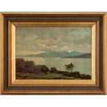 JGT Godfrey Oil Painting, Coastal Scene