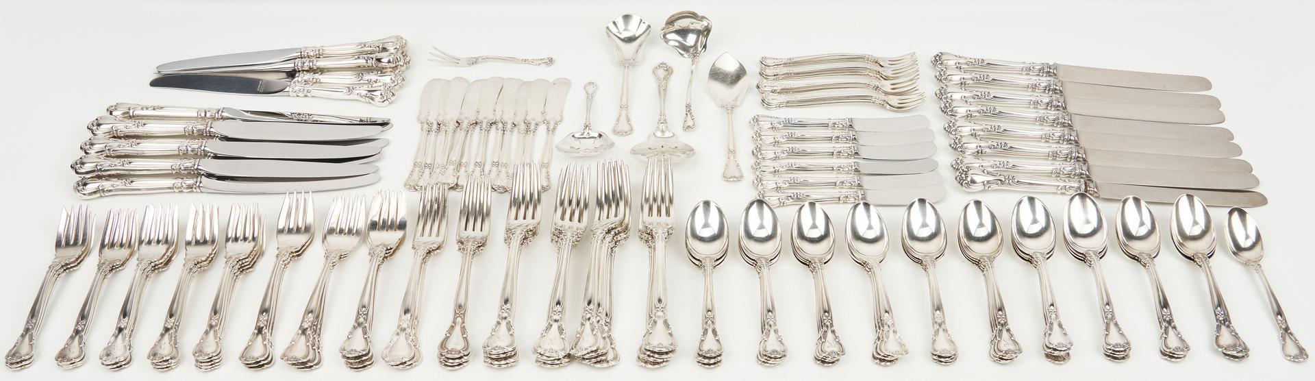 153 Pcs. Gorham Chantilly Sterling Silver Flatware - Image 2 of 14