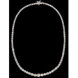 Diamond Eternity Necklace, approx. 22 Carats