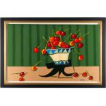 Harold Kraus, Still Life with Bowl of Cherries