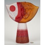Richard Jolley Art Glass "Tabula Rasa" Sculpture