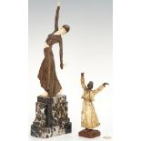 2 Bronze Figural Sculptures, incl . Bergmann