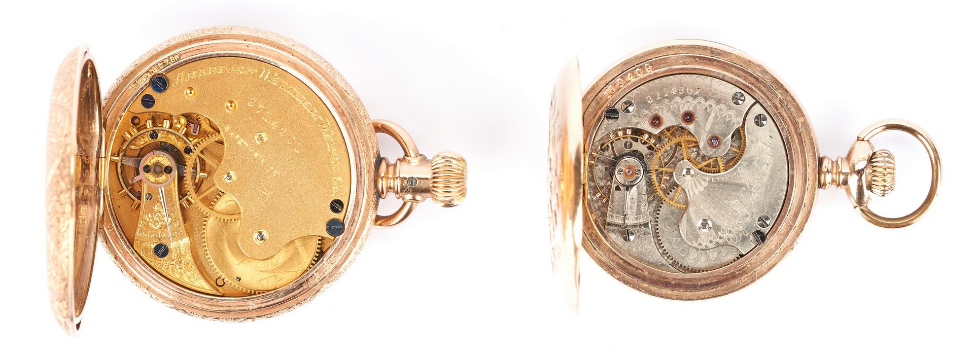 2 14K Hunting Case Pocket Watches - Image 6 of 12
