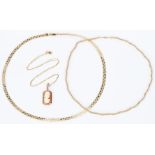 3 Ladies Gold Necklaces