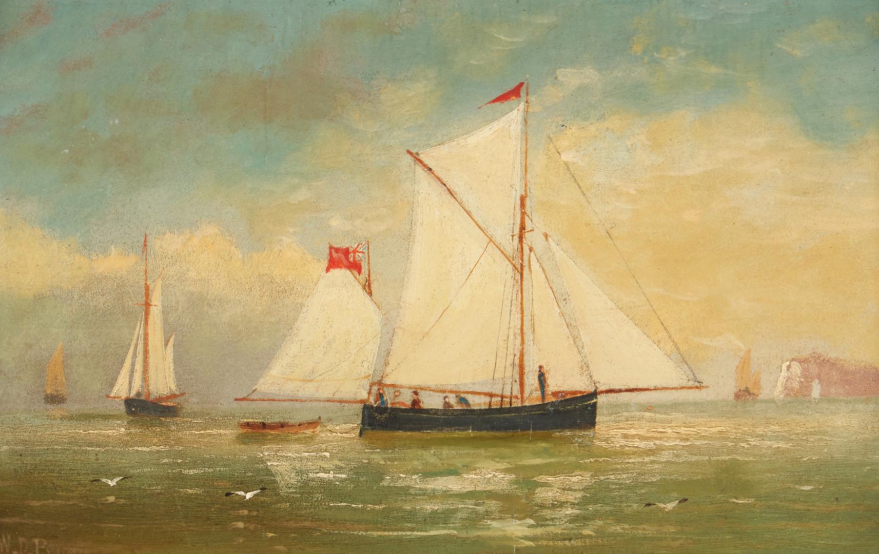 Pair William D. Penny Maritime Oil Paintings - Image 9 of 13