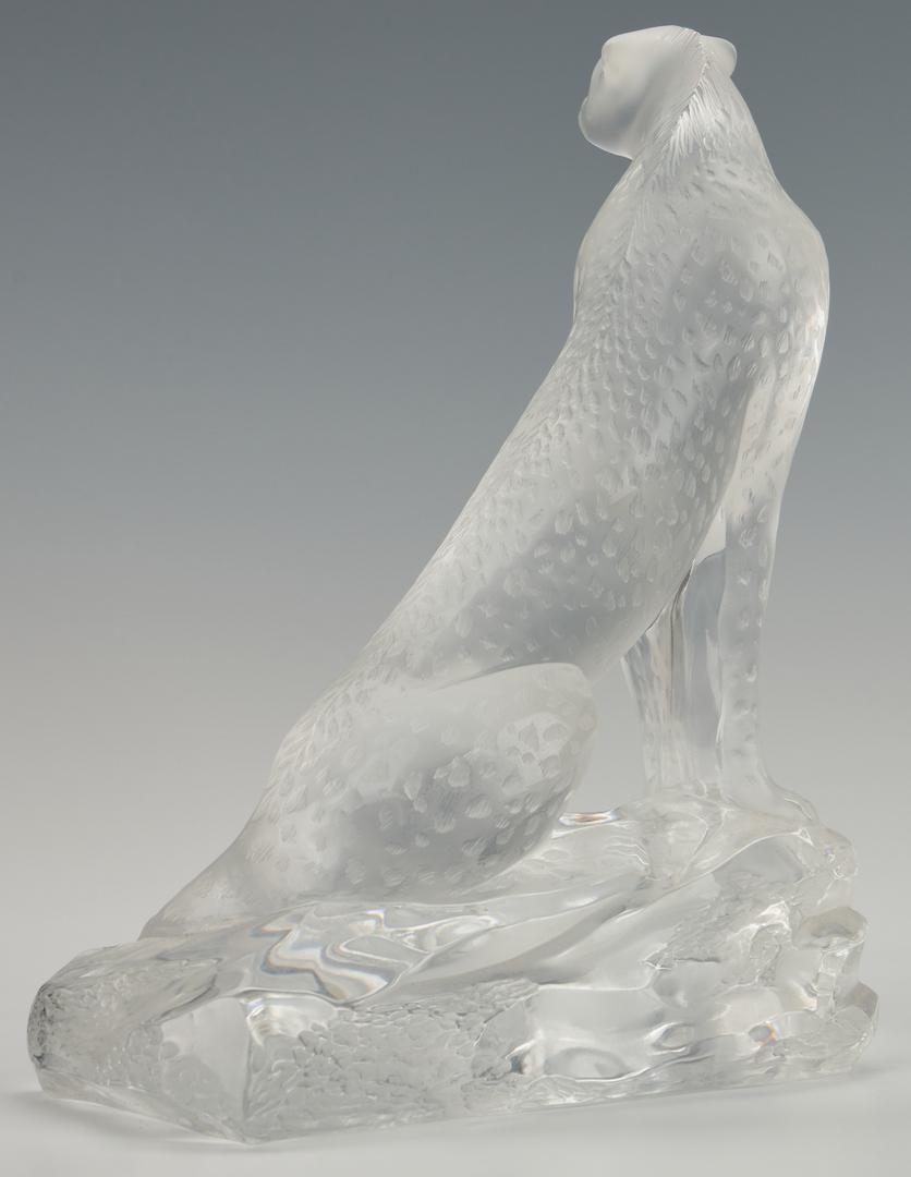 Lalique Tancrede Crystal Cheetah on Rocks - Image 4 of 10