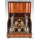 European Tantalus or Portable Liquor Cabinet
