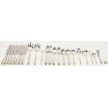 41 Pcs. Towle Sterling Flatware, most Rambler Rose