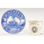 2 Transferware Items incl. Lafayette & TN