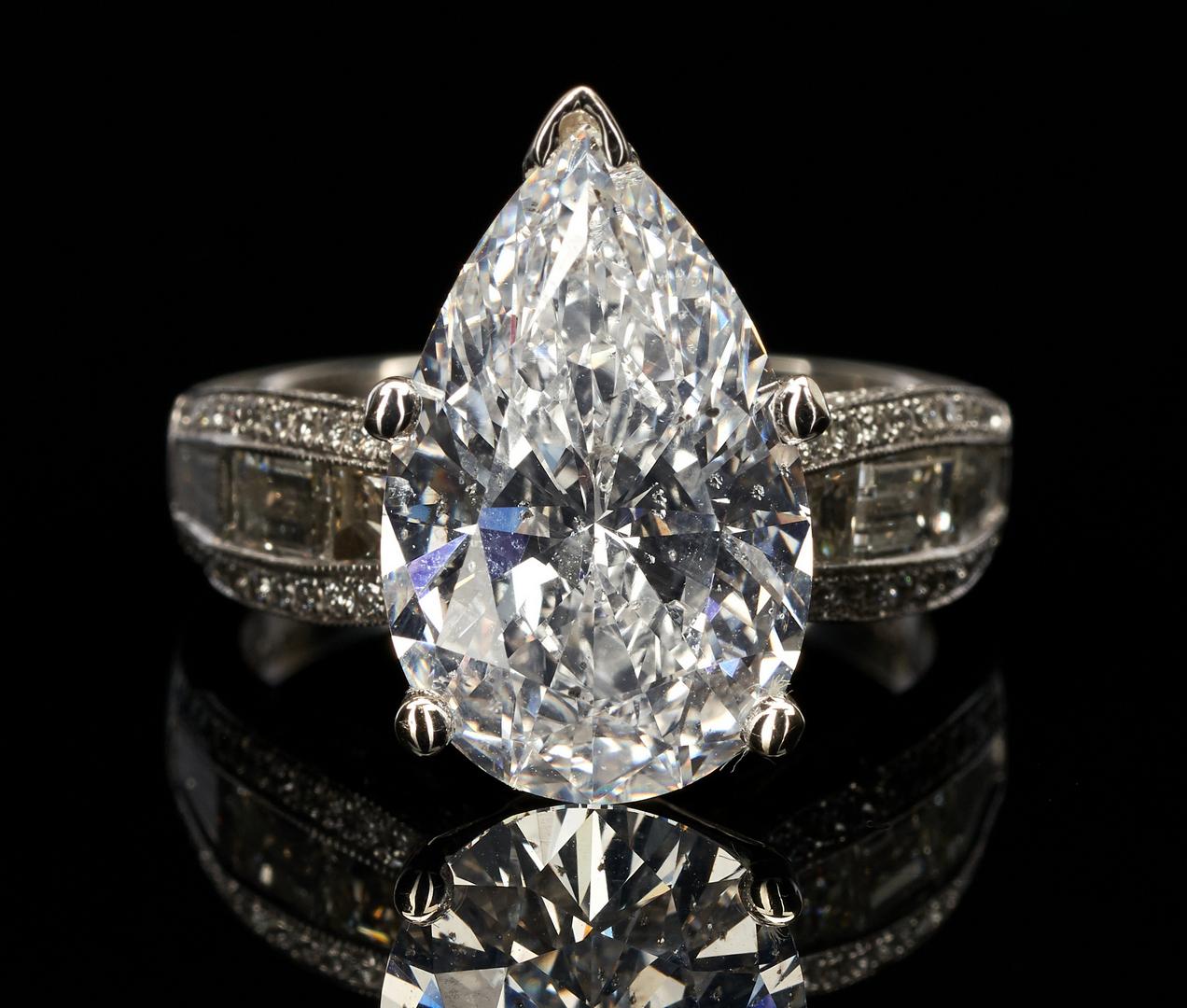 Ladies Platinum & 6 Carat Diamond Engagement Ring - Image 12 of 17