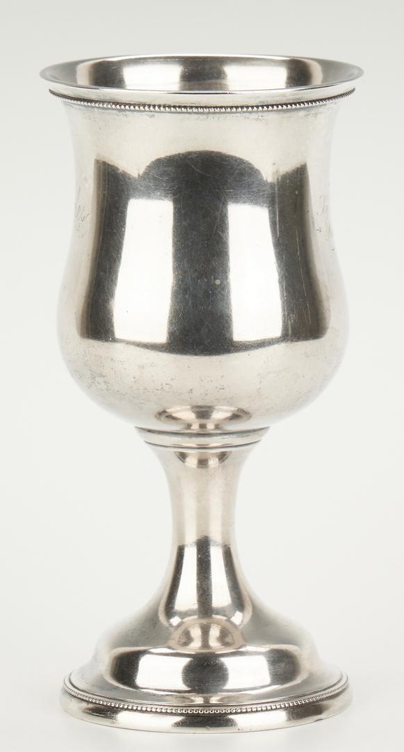 J. Kitts Agricultural Coin Silver Goblet - Image 5 of 9