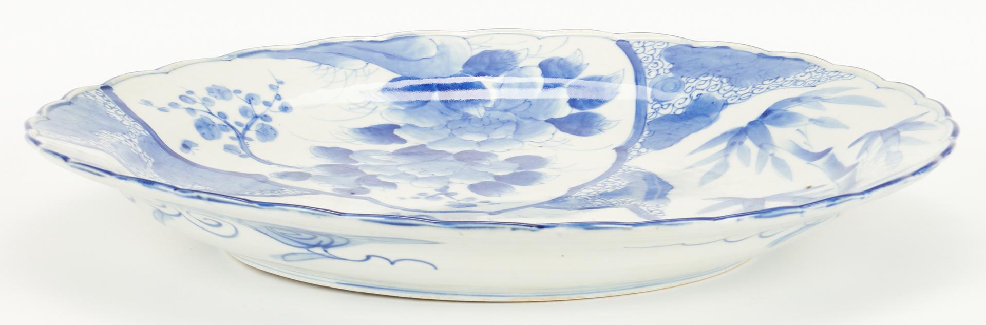 Meiji Hardwood Tray and Large Porcelain Charger - Image 9 of 17