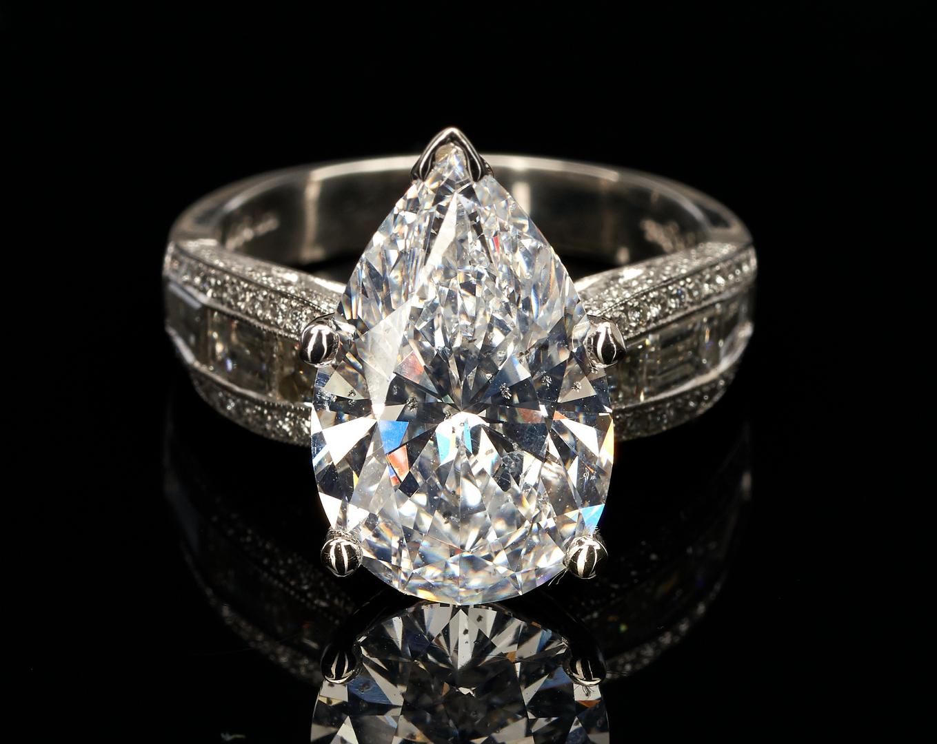 Ladies Platinum & 6 Carat Diamond Engagement Ring - Image 13 of 17