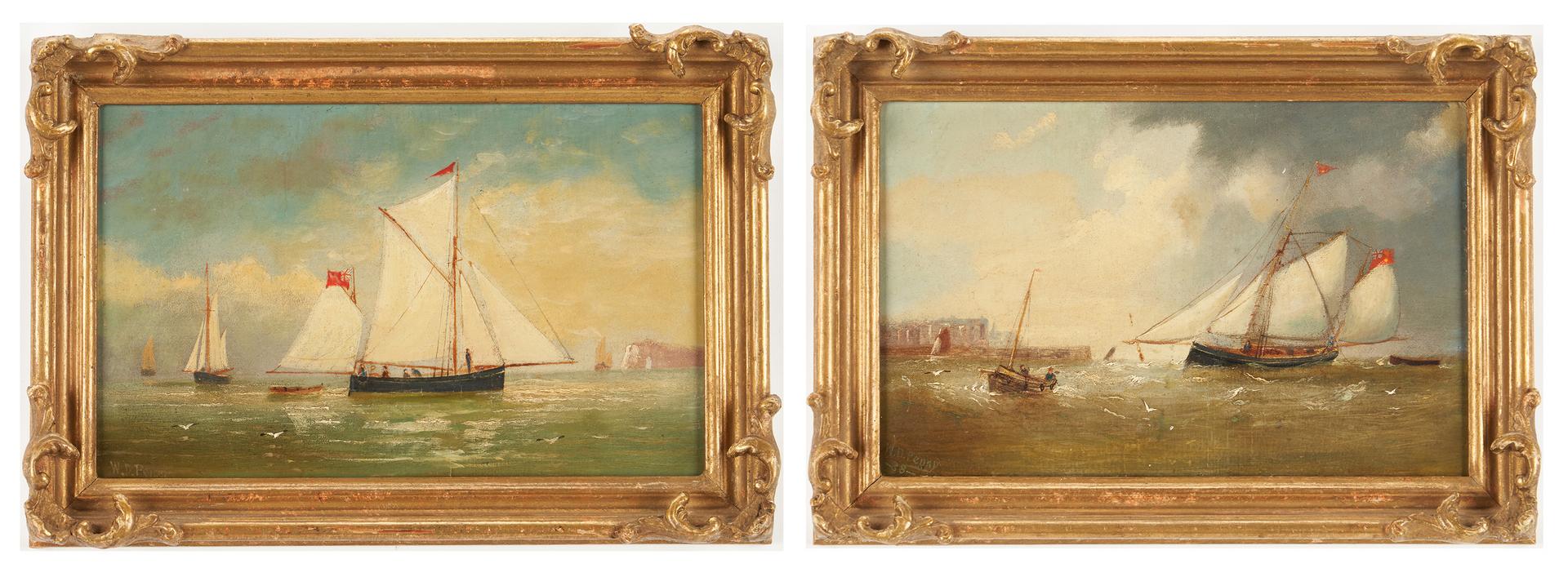Pair William D. Penny Maritime Oil Paintings