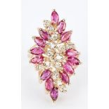 Ladies Ruby & Diamond Dinner Ring