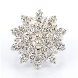 Ladies Diamond "Snowflake" Dinner Ring