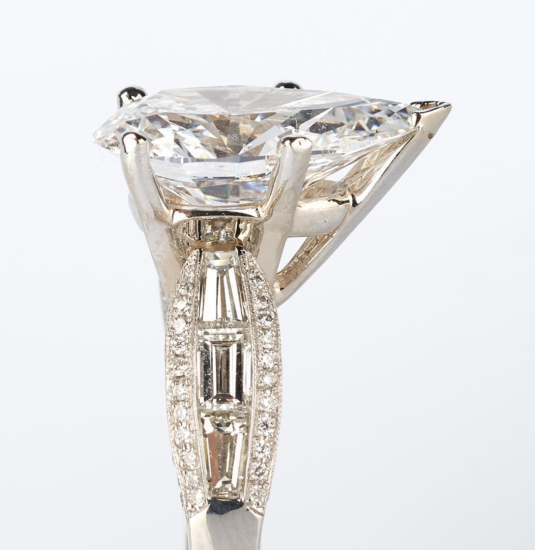 Ladies Platinum & 6 Carat Diamond Engagement Ring - Image 10 of 17