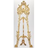 Art Nouveau Gilt Bronze Floor Easel