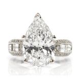 Ladies Platinum & 6 Carat Diamond Engagement Ring