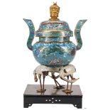 Palace Sized Cloisonne Censer