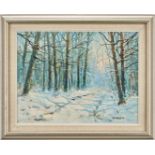 Jean Kevorkian O/C, Forest Path in Winter