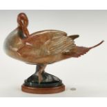 Mike Dwyer Bronze Duck Sculpture