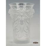 Lalique Nude Female Figural Vase
