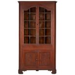 Greene County TN Cherry Corner Cupboard, Arched Doors