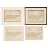 Four 19th Century TN Maps