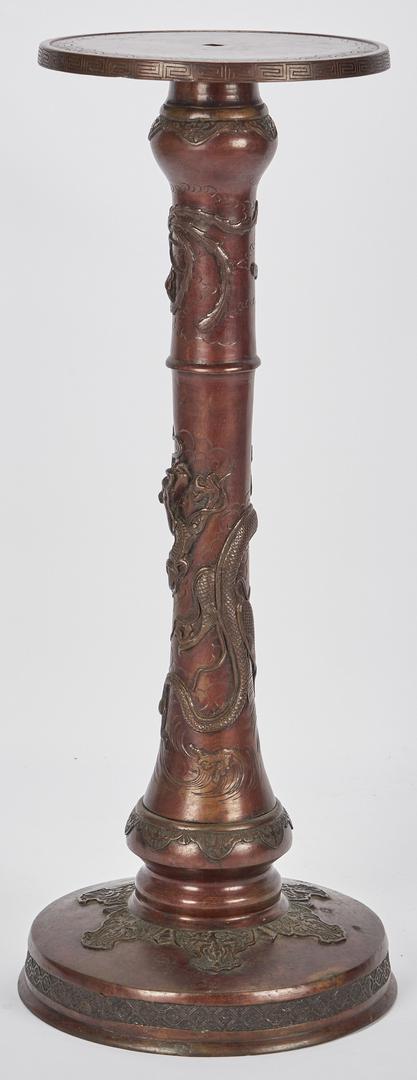 Chinese Bronze Vase and Meiji Pedestal - Image 4 of 19