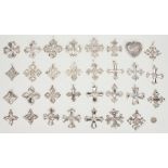 29 Reed & Barton, Towle & Gorham Sterling Crosses