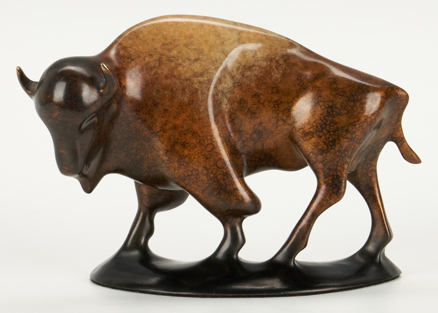 2 Robert Deurloo Bronze Sculptures, Bison and Snail - Image 2 of 16