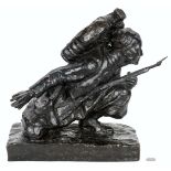 WWI Bronze Figural Sculpture of a Soldier