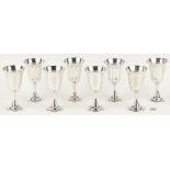 8 International Lord Saybrook Sterling Silver Goblets